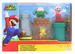 Jakks Pacific - Super Mario World of Nintendo 2.5 Inch Figure Desert Plains Diorama Set - Yellow