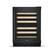 Front. KitchenAid - 46-Bottle Wine Cellar with Full-Extension Wood-Front Racks - Black Ore.