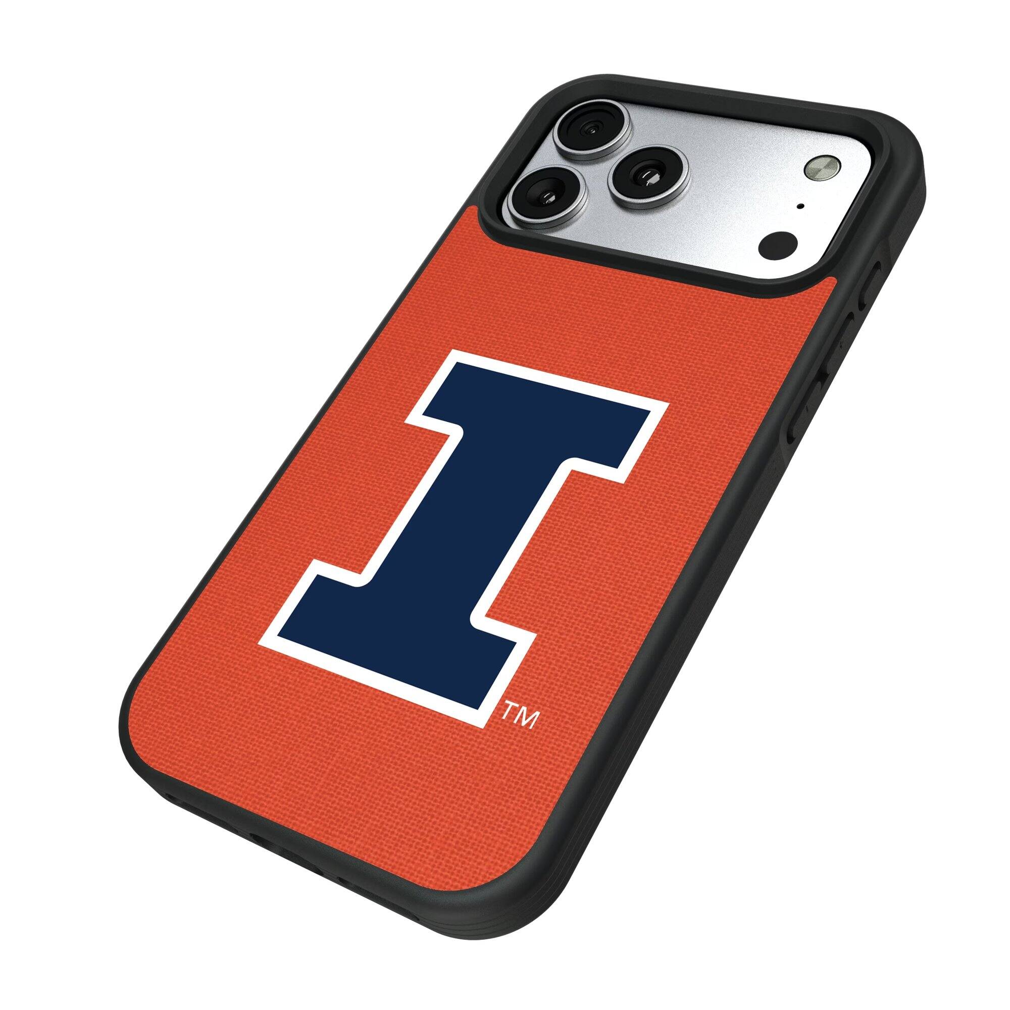 Alt View 1. Keyscaper - Illinois Fighting Illini iPhone Solid Design Bump Case - 16 - Multicolor.