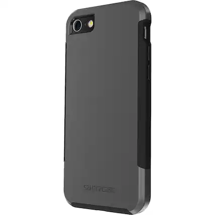 Left. SaharaCase - Inspire Series Case for Apple iPhone 7, 8, SE (3rd Generation 2022) - Black/Gray.