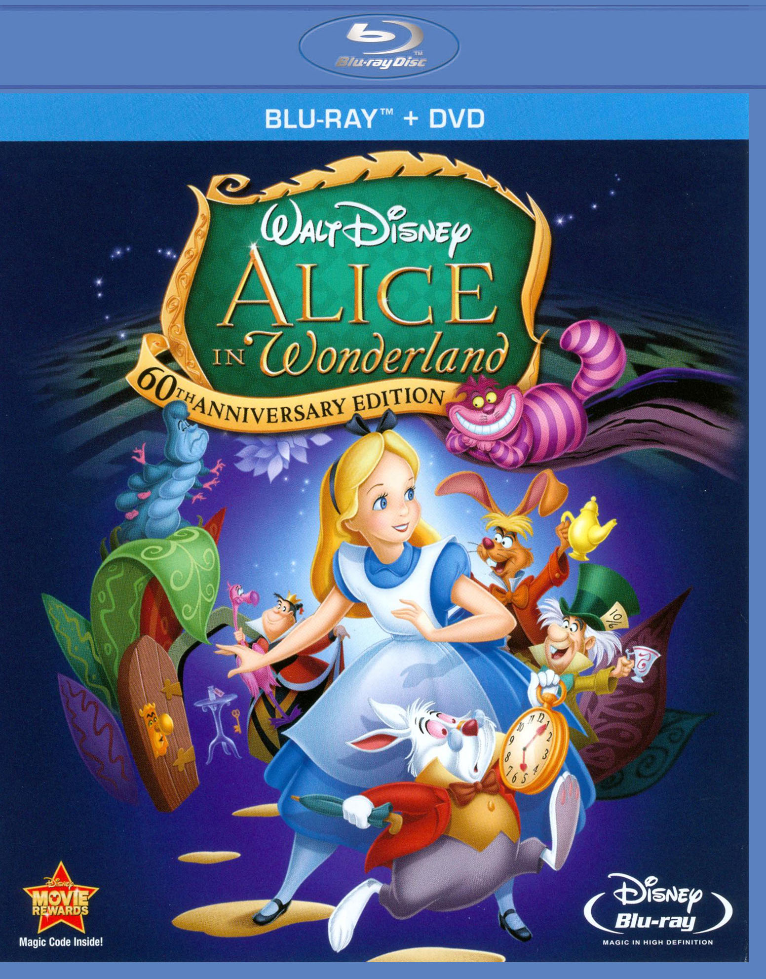 Alice in Wonderland [60th Anniversary Edition] [2 Discs] [Blu-ray/DVD] [1951]  - Best Buy