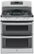 Front Zoom. GE - 30" Self-Cleaning Freestanding Double Oven Gas Range - Stainless steel.