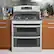 Alt View 14. GE - 30" Self-Cleaning Freestanding Double Oven Gas Range - Stainless steel.