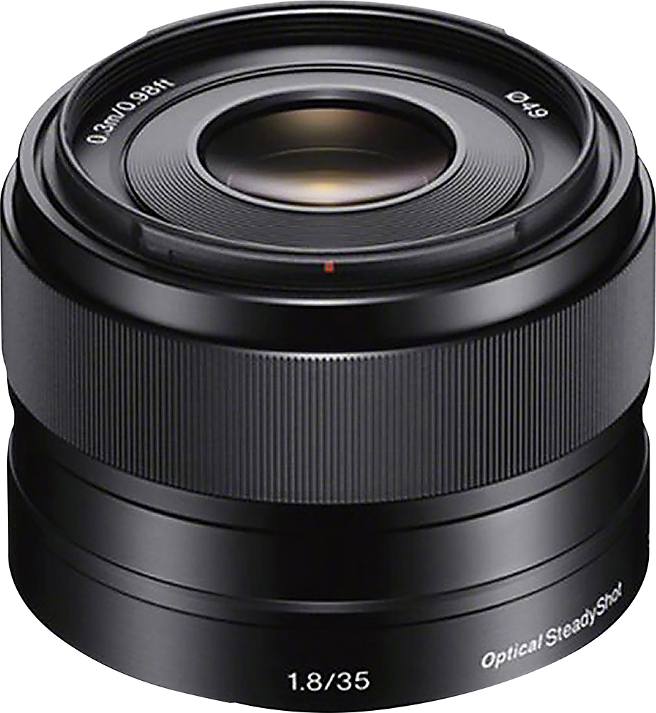 Sony 35mm f/1.8 Prime Lens for Most NEX E-Mount Cameras Black
