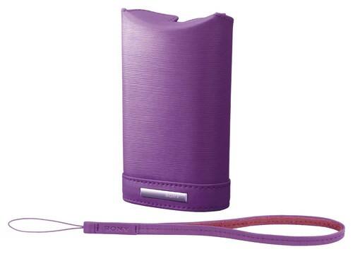 Front Standard. Sony - Semihard Carrying Case - Violet.