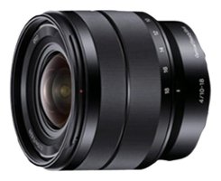 Sony - 10-18mm f/4 Wide-Angle Zoom Lens for Most NEX E-Mount Cameras - Black - Front_Zoom