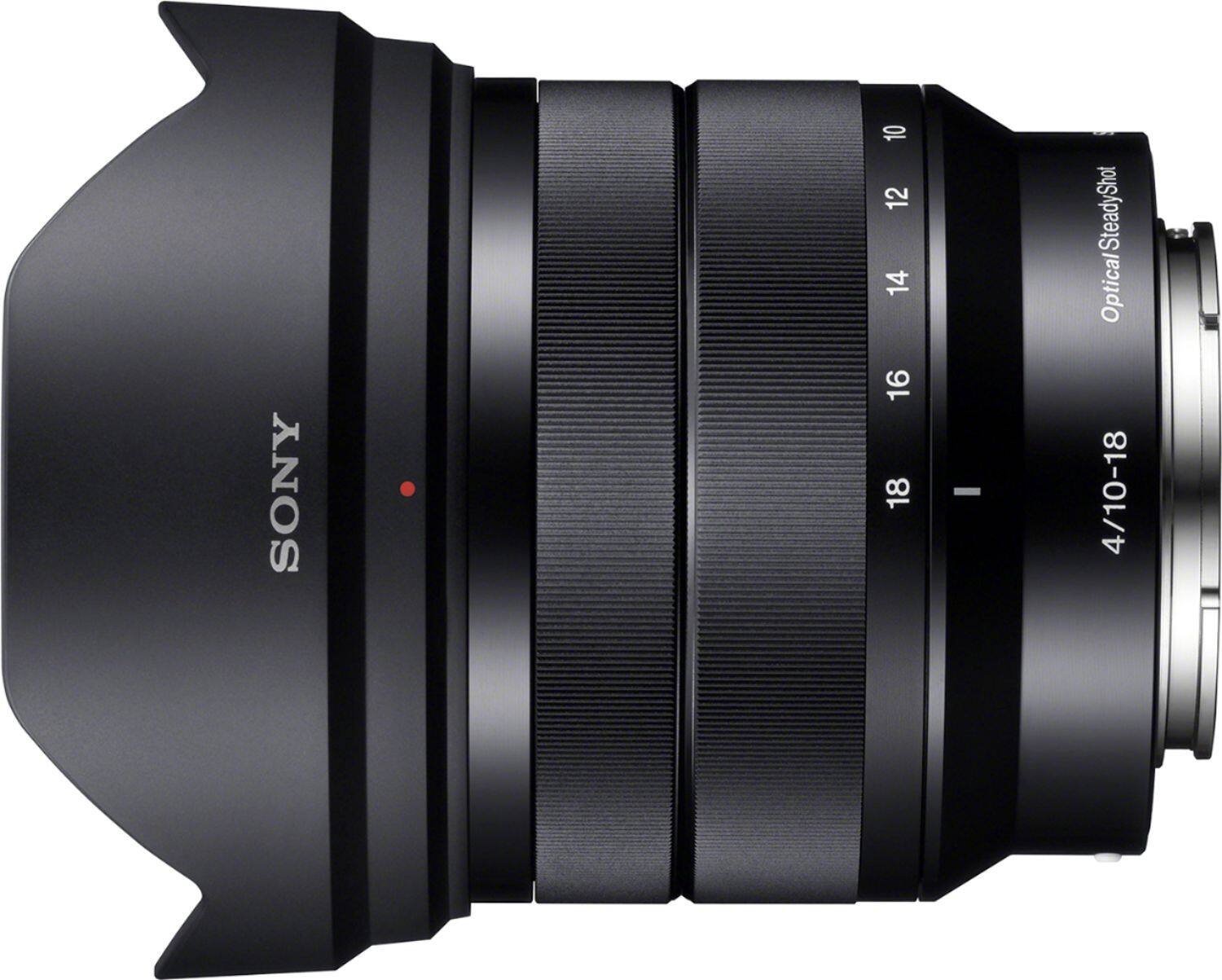 Best Buy: Sony 10-18mm f/4 Wide-Angle Zoom Lens for Most NEX E-Mount  Cameras Black SEL1018