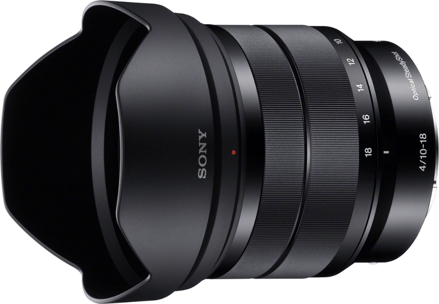 Left View: Fujinon XF 10-24mm f/4 R OIS Lens for Most Fujifilm X-Series Digital Cameras - Black