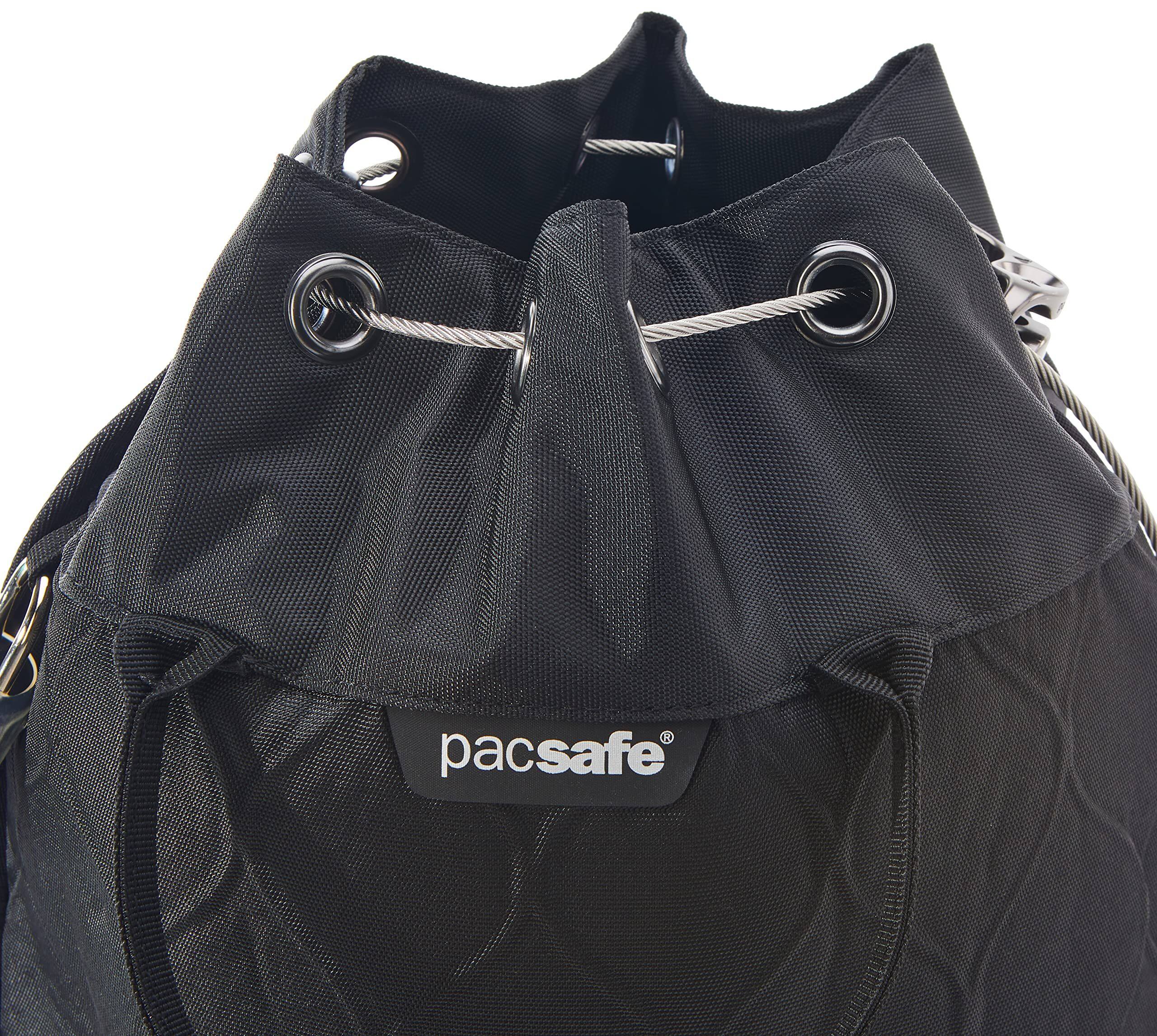 Left. Pacsafe - Pacsafe ,  Travelsafe 12L GII Portable safe  ,  Black - Black.
