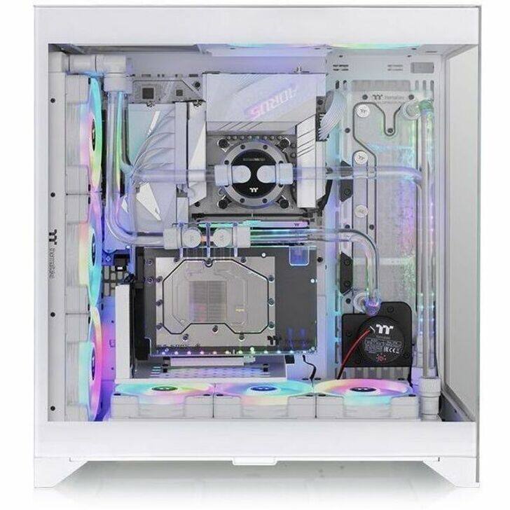 Alt View 2. Thermaltake - Thermaltake CTE E600 MX Snow Mid Tower Chassis - Mid-tower - Snow - SPCC, Tempered Glass - 4 x Bay - Mini ITX, ATX - White.
