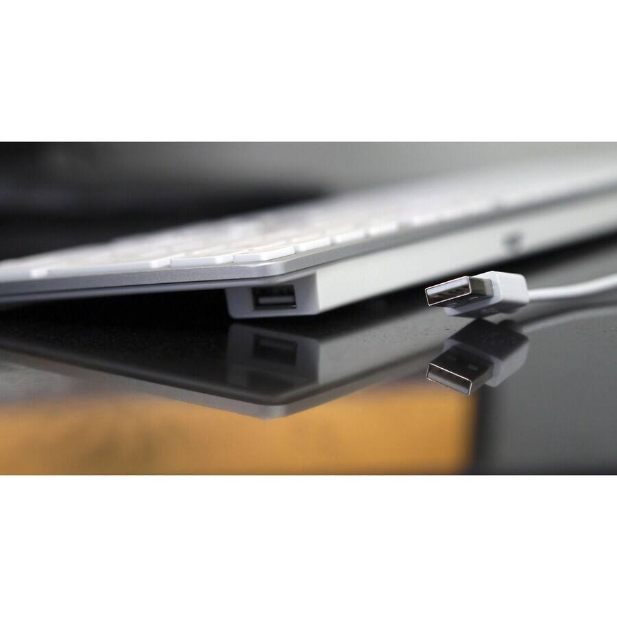 Alt View 3. Matias - Matias RGB Backlit Wired Aluminum Keyboard for Mac - Space Gray - Cable Connectivity - USB Interface - English (US) - Space Gray.