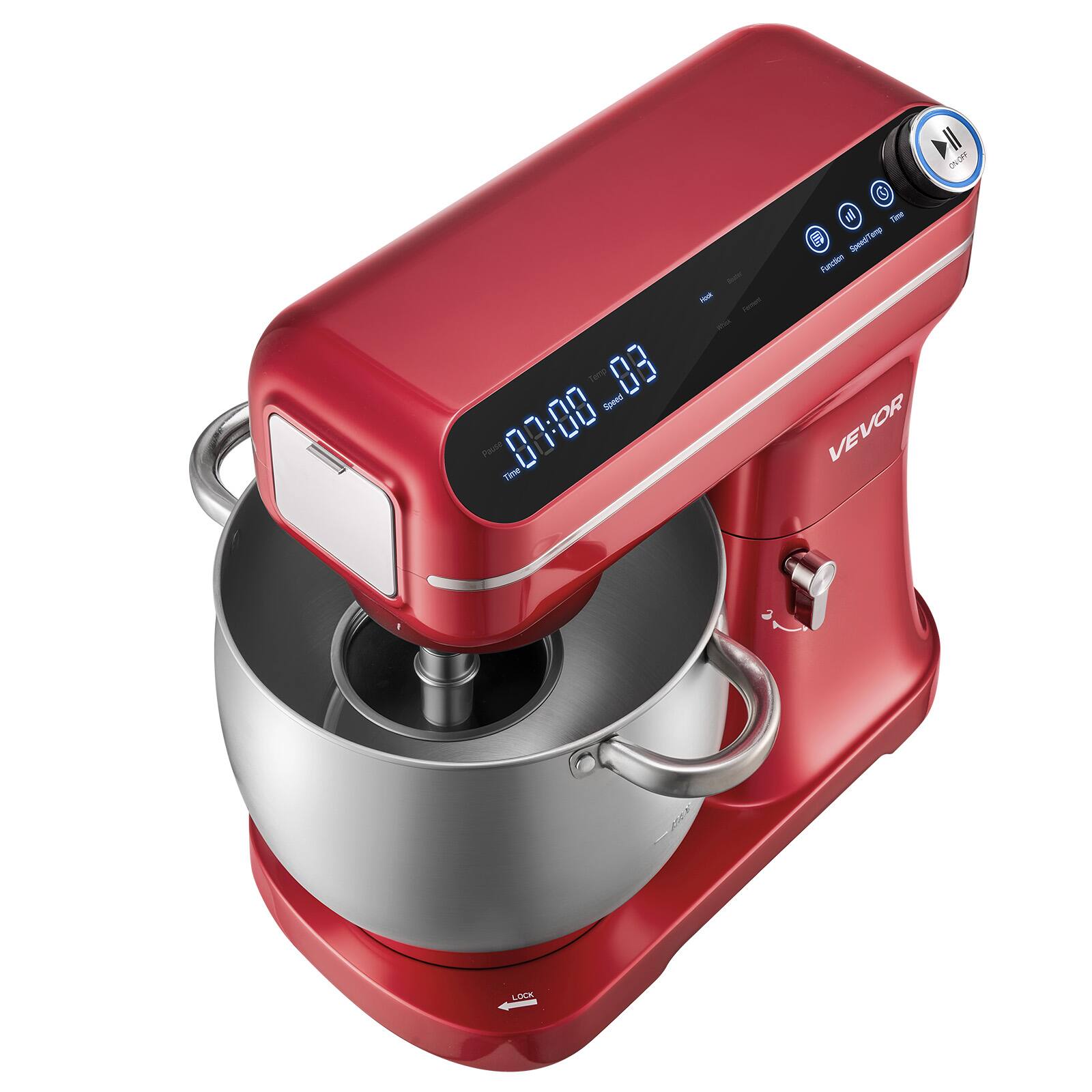 ONCET  
- Temp 03 Speed Pause 07:00 Time  
Time CON SpeediTemp Function VEVOR  
LOCK