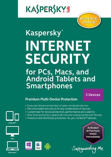  Kaspersky Internet Security 2014 Multidevice (3-User) (6-Month Subscription) - Mac/Windows