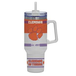 Indigo Falls - Clemson Tigers 40oz. Rocky Vintage Tumbler - White