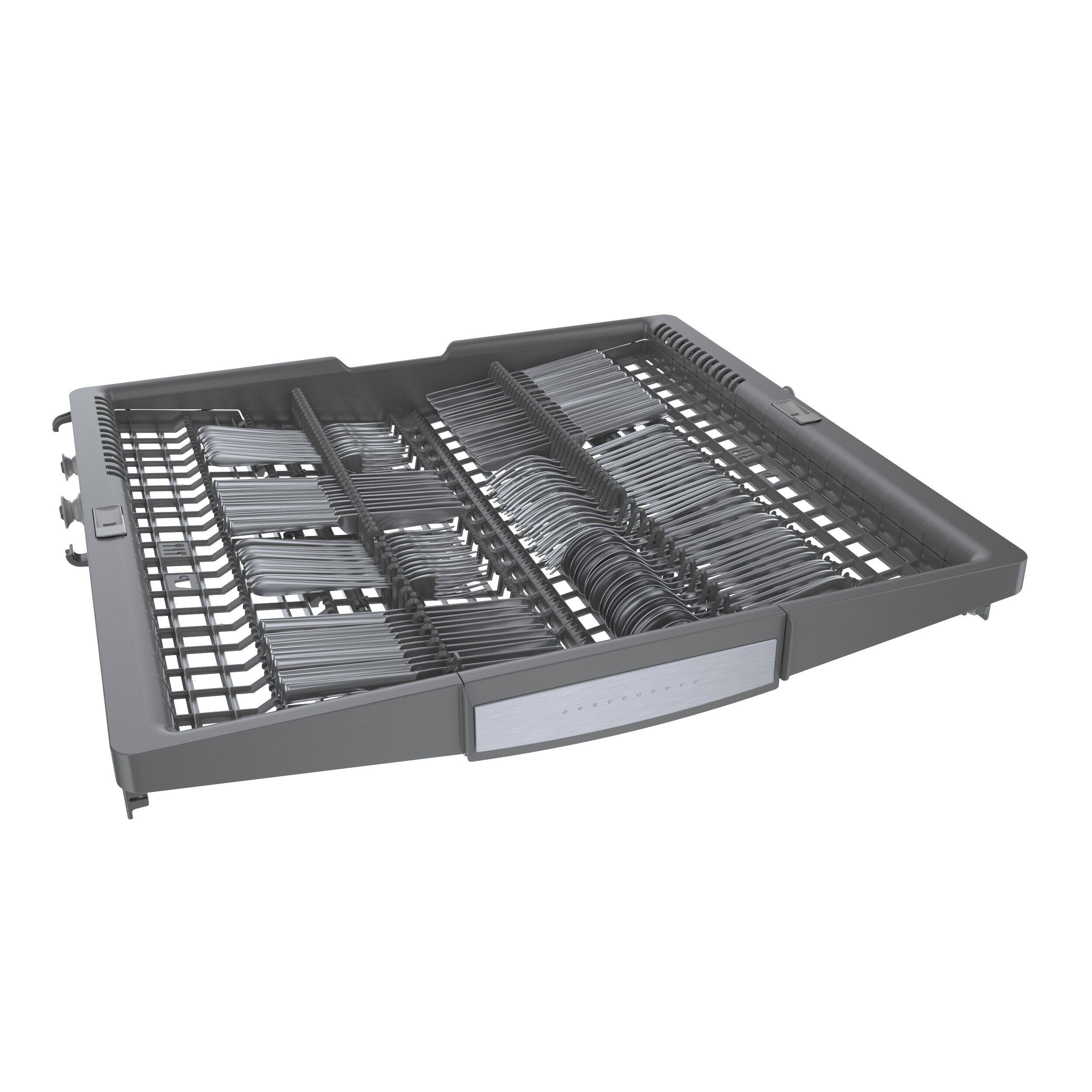 Alt View 9. Bosch - 800 Series Top Control Smart Built-In Stainless Steel Tub Dishwasher with 3rd Rack, 42 dBA - Stainless Steel.