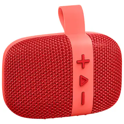 Front. Fisher Studio Pro - Studio Pro By Fisher Sbt294r Eco Go Waterproof Portable Bluetooth Speaker With Fm Radio, Sbt294 (red) - red.