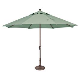 Mondawe - 11' Octagon Patio Umbrella Push Button Tilt Bronze Frame - Spa