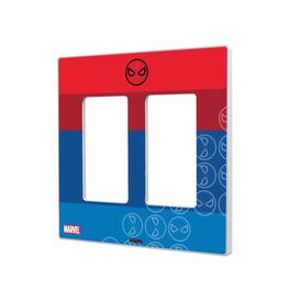 Keyscaper - Marvel Sigil Hidden-Screw Light Switch Plate - Double Rocker - Spider-Man