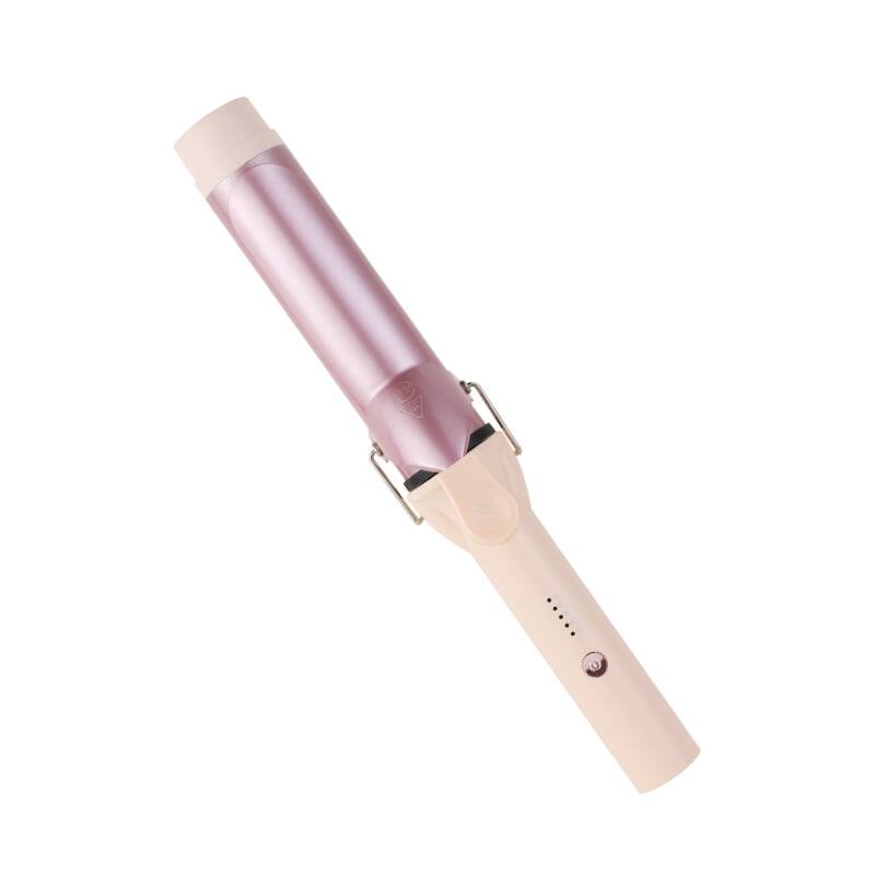 Front. Cluzine - 40mm Large Barrel Curling Iron, 5-Temp Control, 10S Fast Heat, Auto-Off, for Lazy Big Waves.