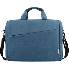 Front. Lenovo - Lenovo T210 Carrying Case for 15.6" Notebook, Book - Blue - Water Resistant - Polyester Body - Handle - Blue.