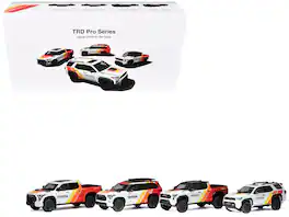 Toyota TRD PRO 4 Car Set Limited Edition to 500 pieces Worldwide 1/64 Diecast Model Cars by GCD