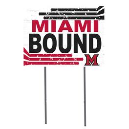 Jardine - Miami University RedHawks 18'' x 24'' Bound Yard Sign - White