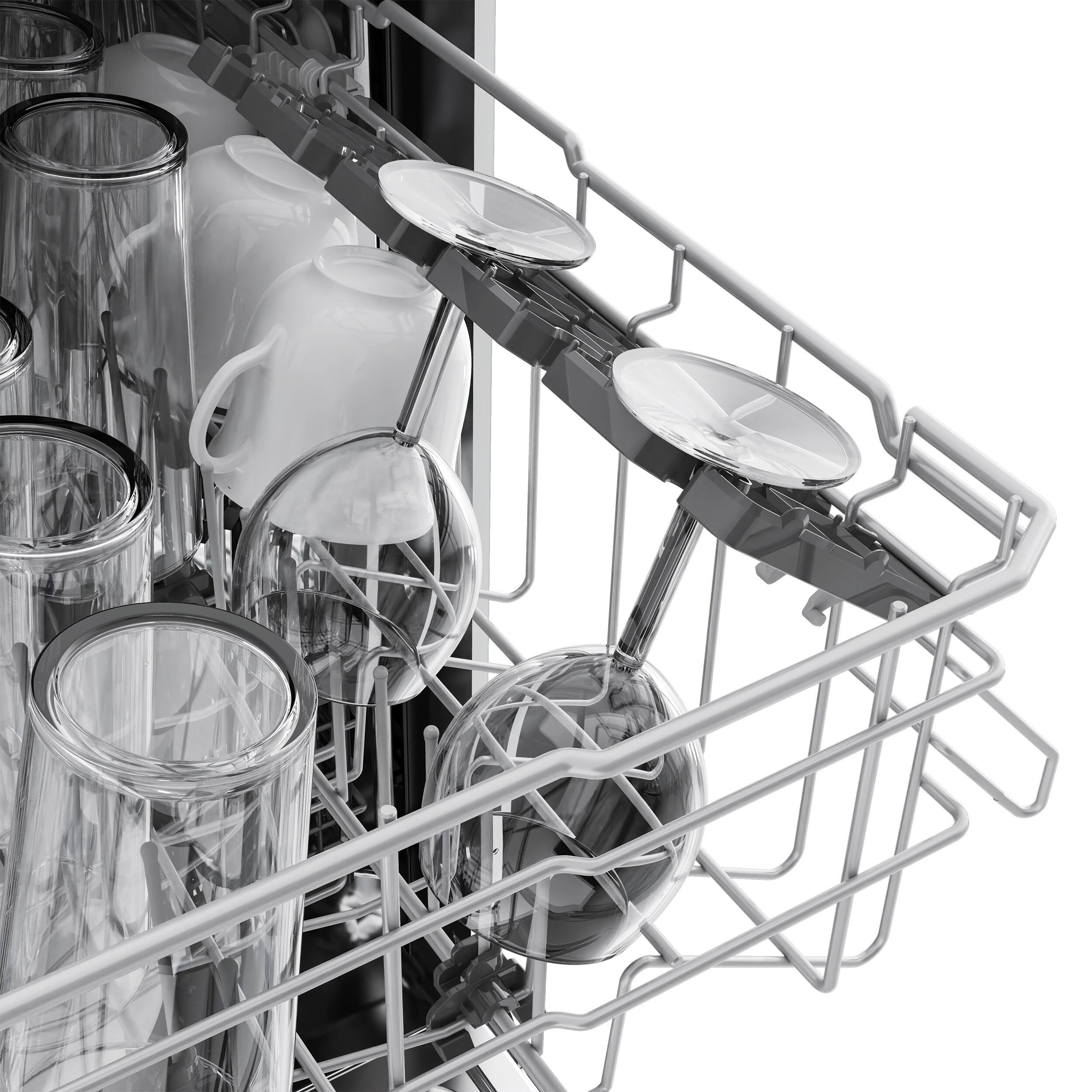 Alt View 5. Forno Appliances - Rivestito 24 Inch Top Control Built-In Panel Ready Dishwasher with Stainless Steel Interior, 45 dBA - Stainless steel.