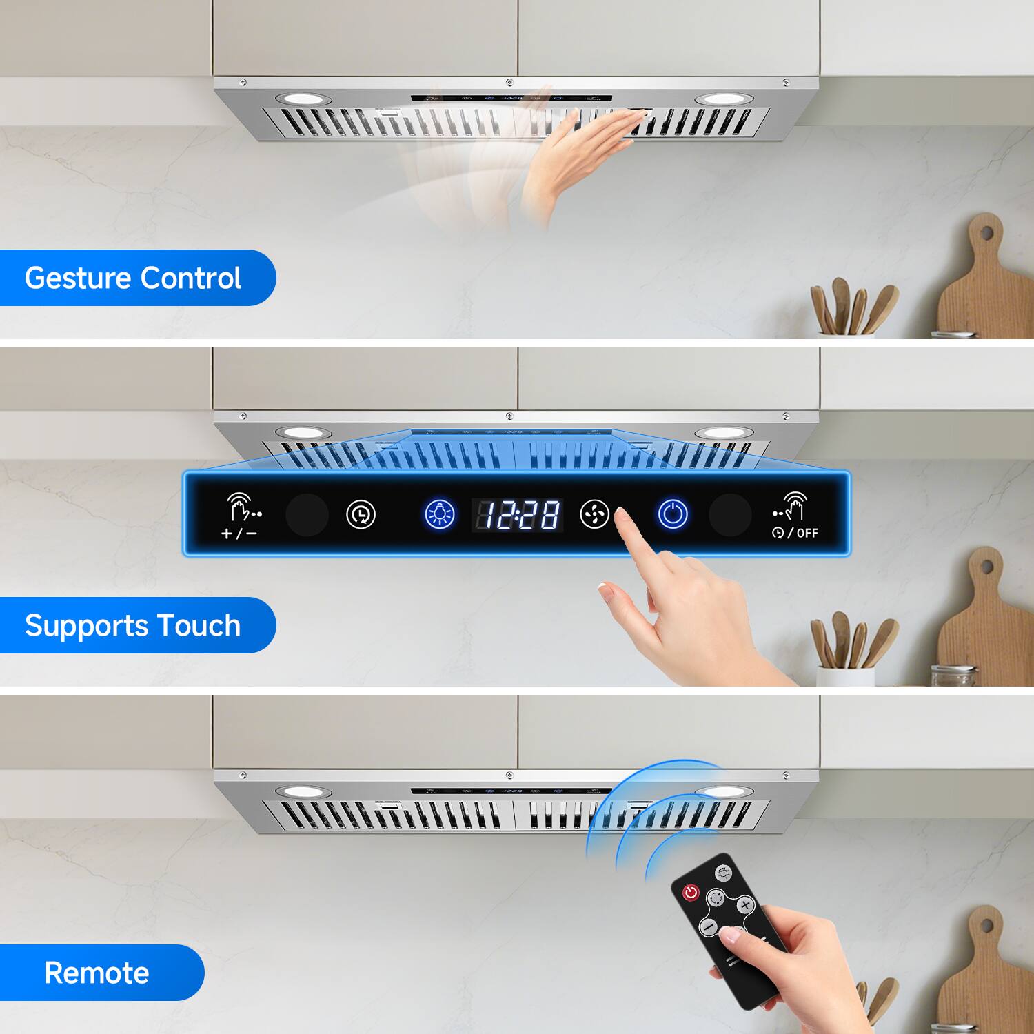 - Gesture Control
- Supports Touch
- Remote