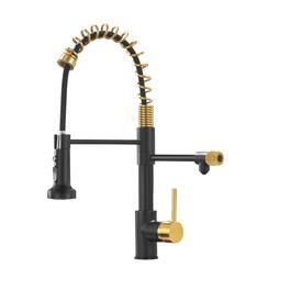 Purifier Kitchen Faucet Drinking Water Pull Down Filter Nickel Gold