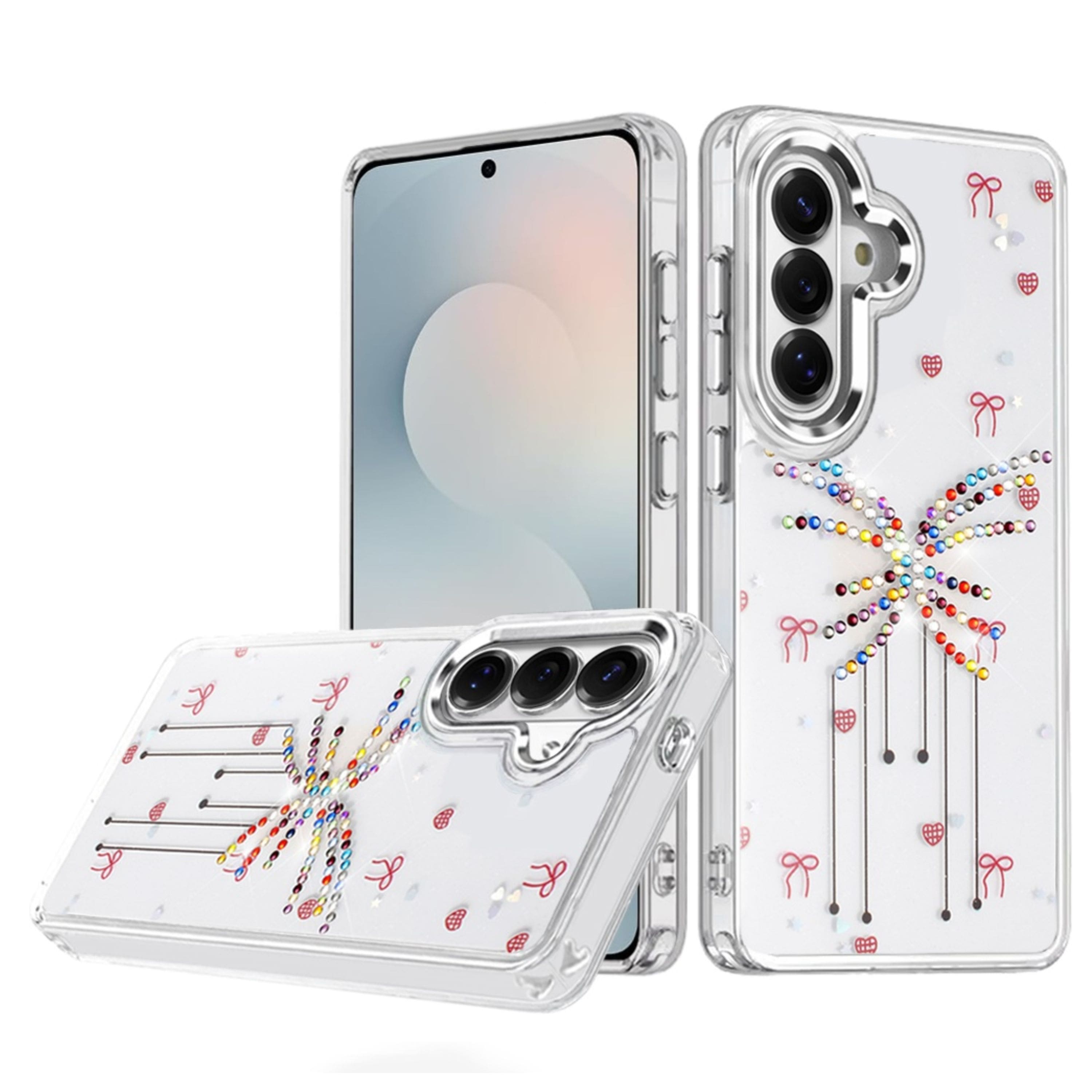 Kitcheniva - Colorful Epoxy Design Plastic Jewels Plus Tempered Glass For Samsung S25 FE J - Multicolor price history on PriceWatchPro