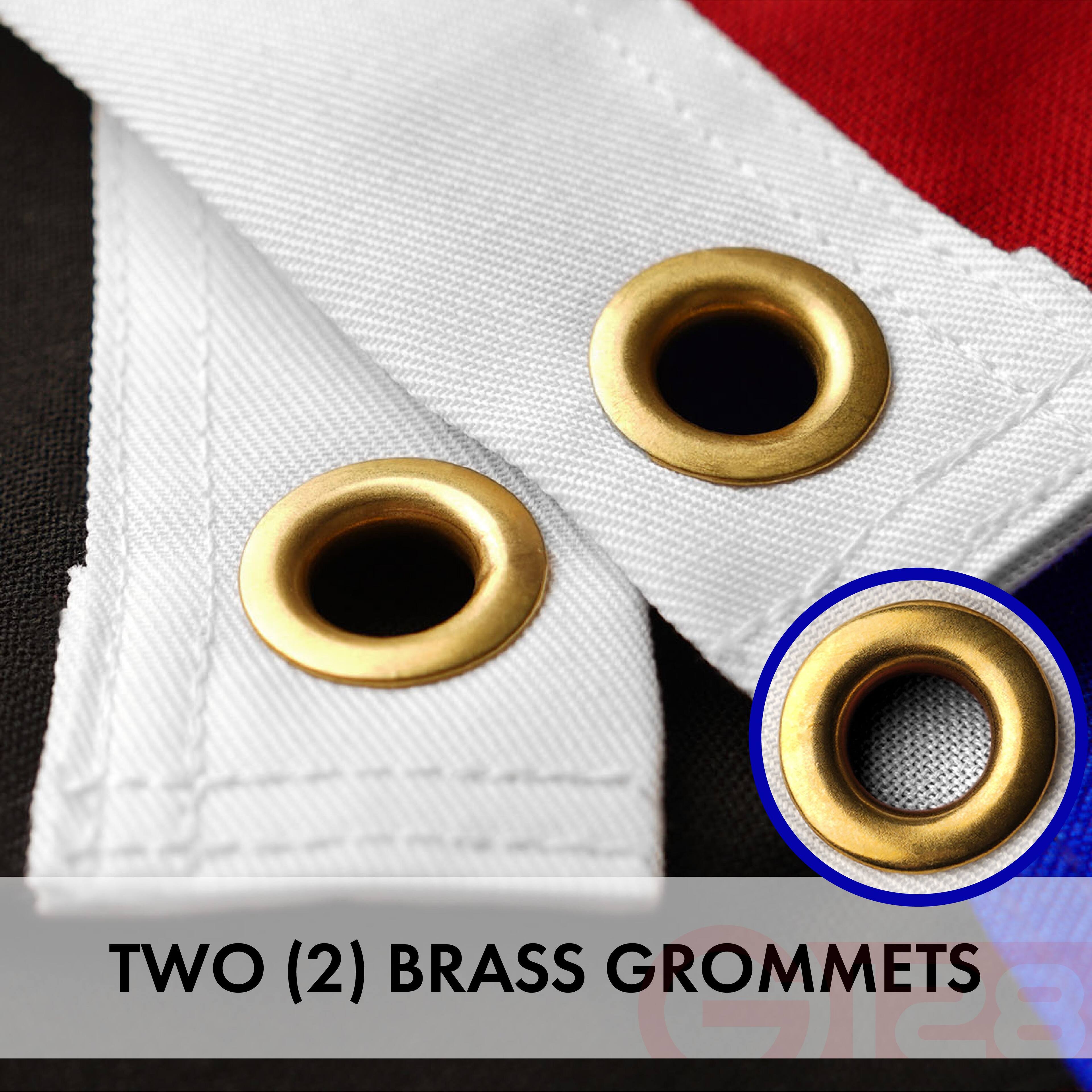 TWO (2) BRASS GROMMETS