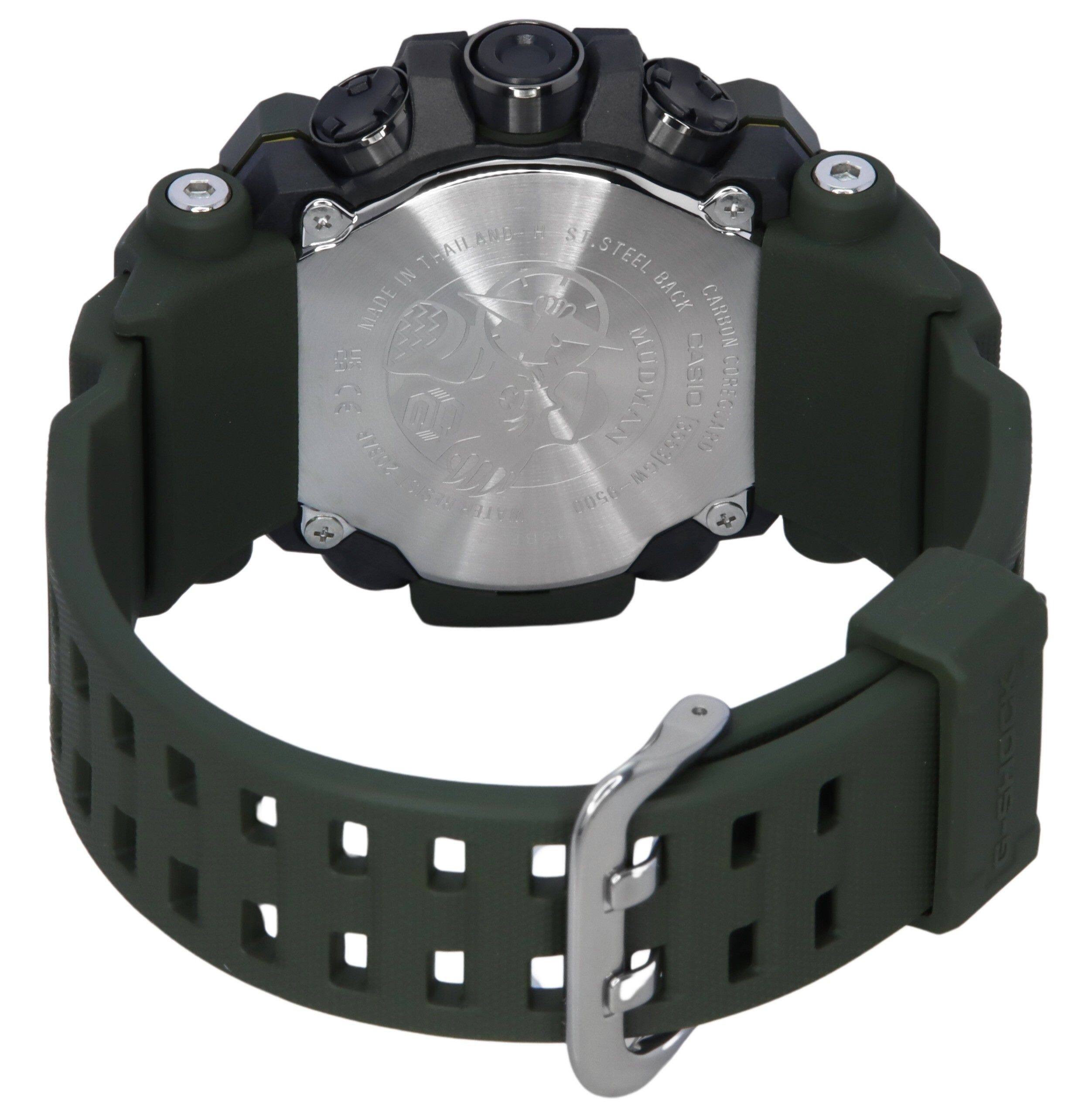 Casio G Shock Mudman Master Of G Land Digital Green Resin Strap