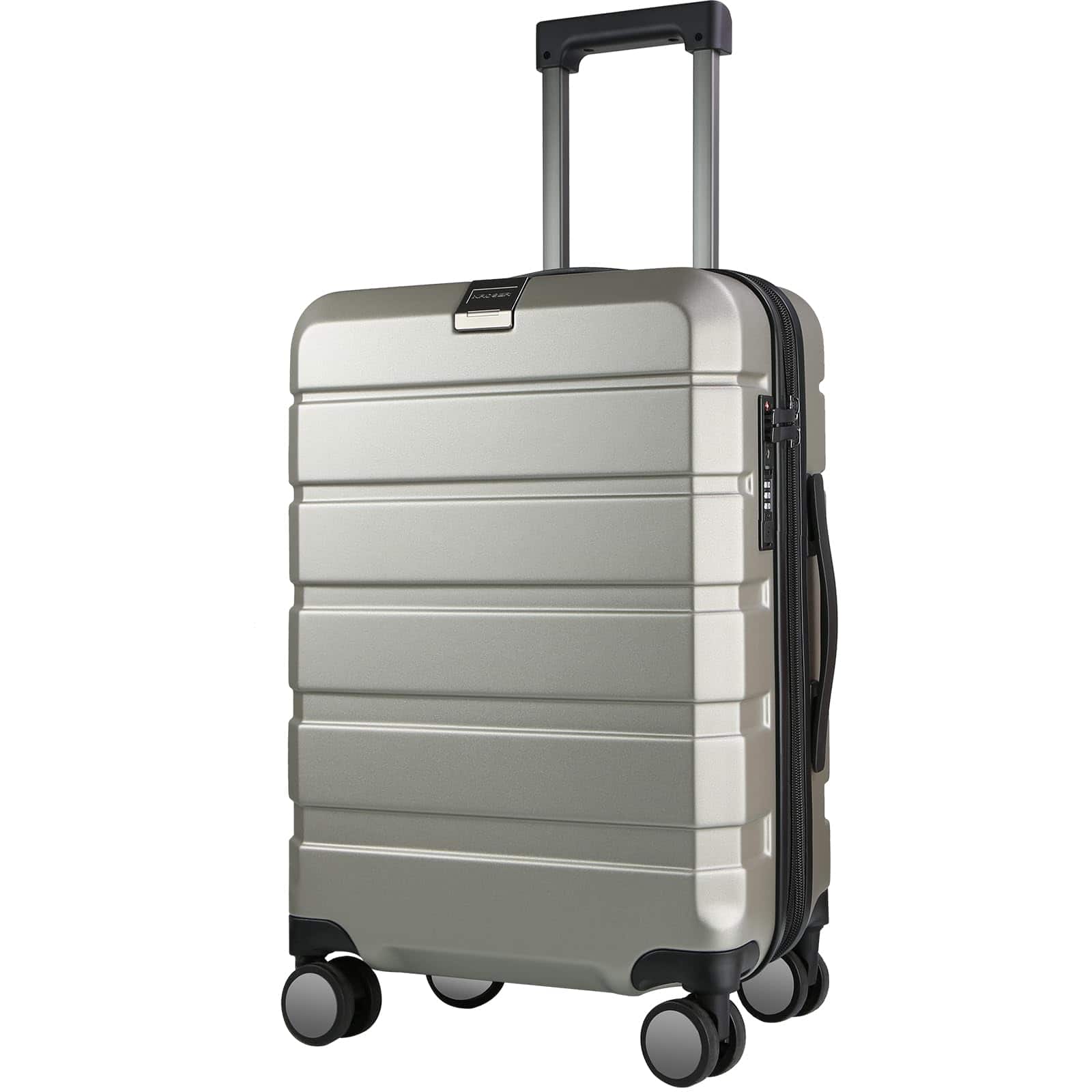 Dapper Styles - Hardside Expandable Carry On Luggage great balance size capacity - Champagne