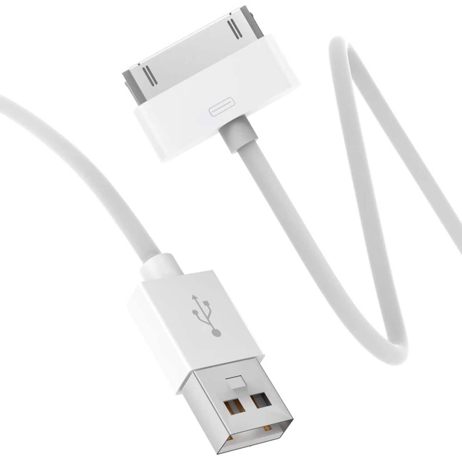 Home Collection - 30-Pin USB Charging & Data Sync Cable for iPhone 4/4S, iPad 1–3 & iPod – 3 ft