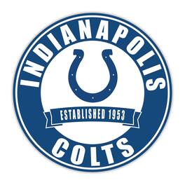 Fan Creations - Indianapolis Colts 24" Circle with Banner - Multicolor