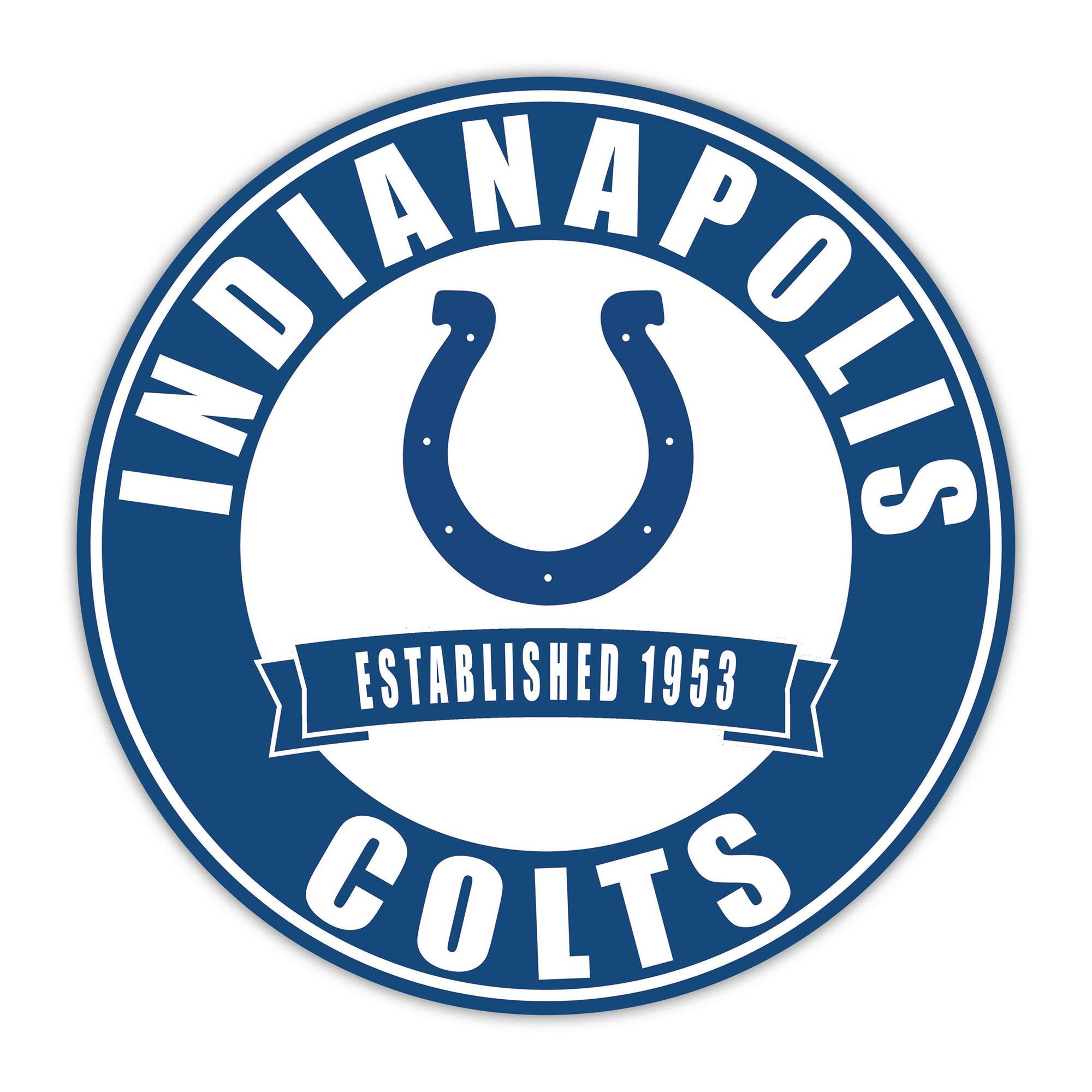 Indianapolis Colts 24" Circle with Banner