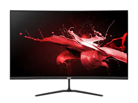 Front. Acer - Nitro ED320Q X2 31.5" LCD Gaming Monitor 240Hz 1920x1080 Full HD - Black.