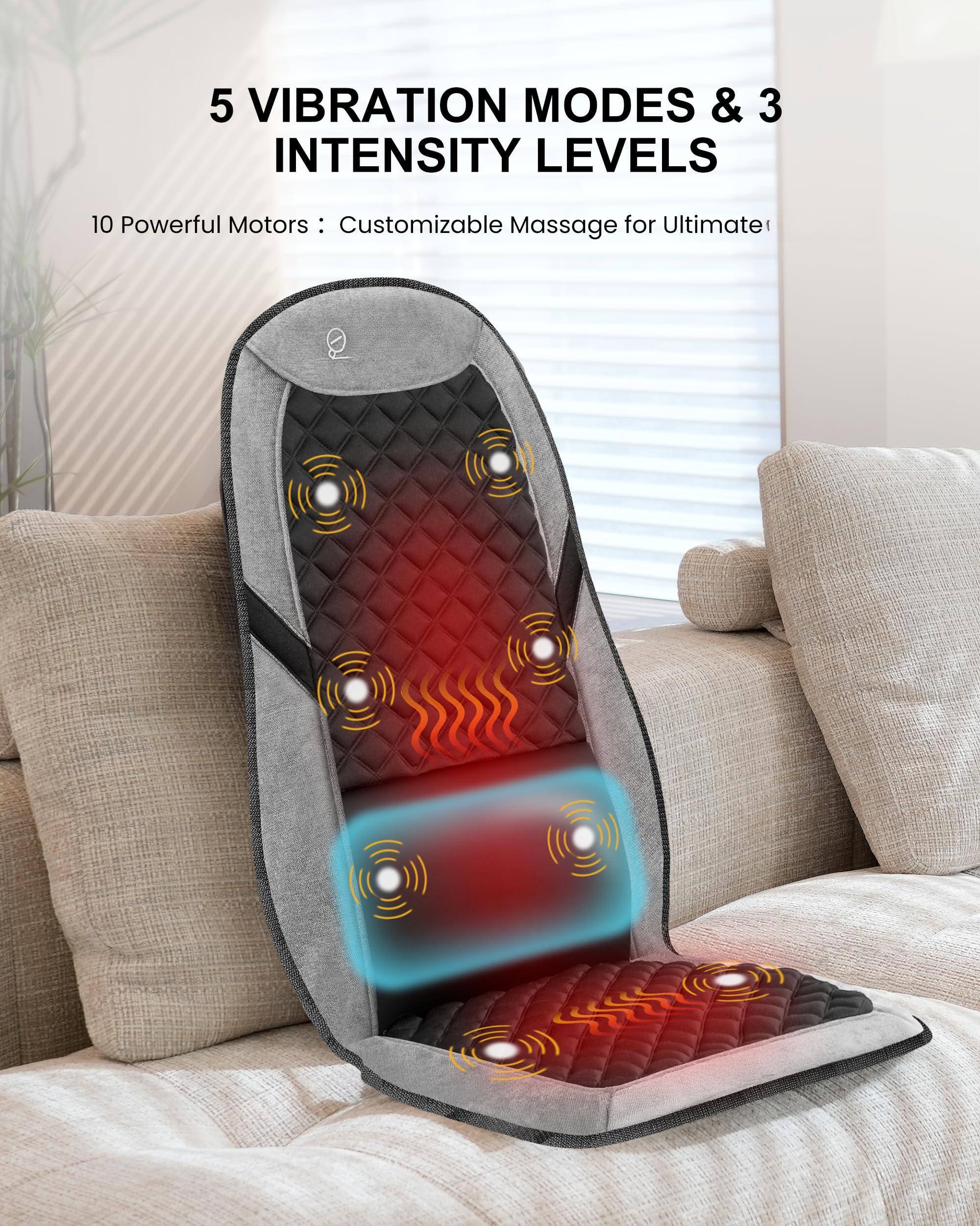 5 Vibration Modes & 3 Intensity Levels

10 Powerful Motors: Customizable Massage for Ultimate Relaxation