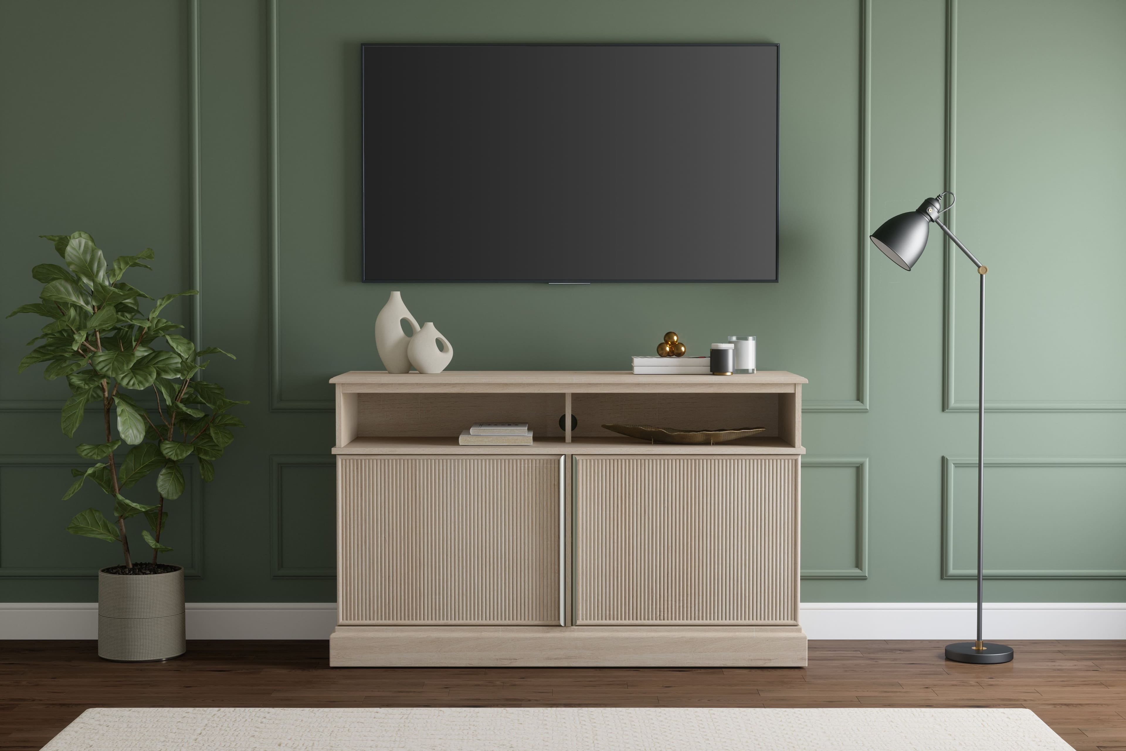 Alt View 1. Whalen Furniture - Olympiana 48" TV Console - Champagne.