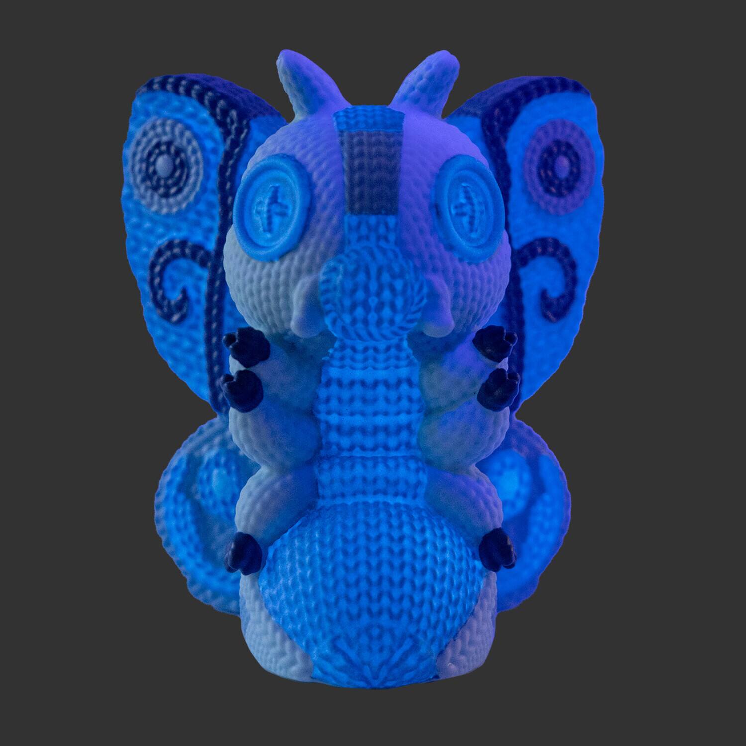 Alt View 4. Handmade by Robots - Handmade by Robots - Godzilla - Mothra #341 (Lunar Glow in the Dark)   - COLLECTIBLES - Multicolor.