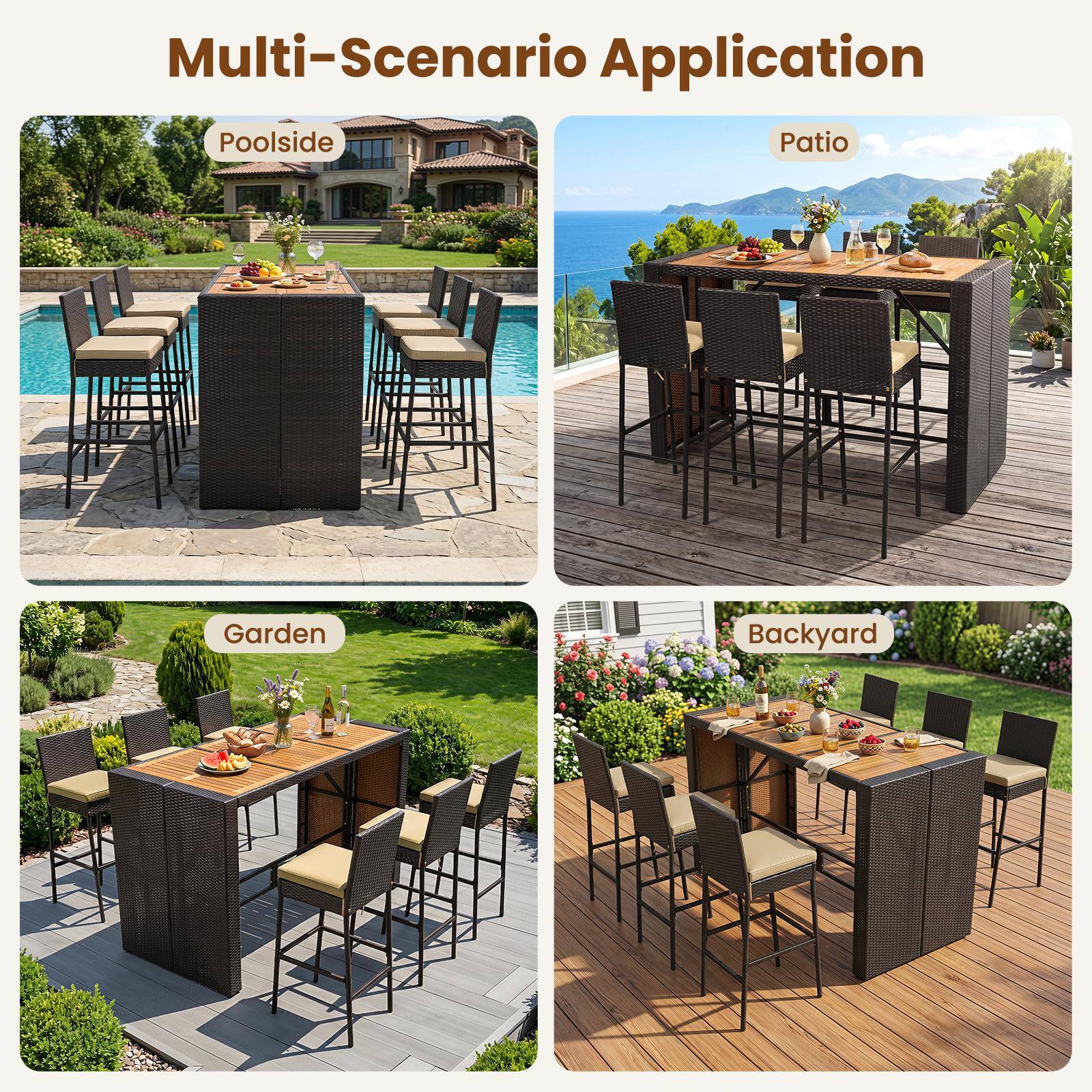 Multi-Scenario Application

Poolside

Patio

Garden

Backyard