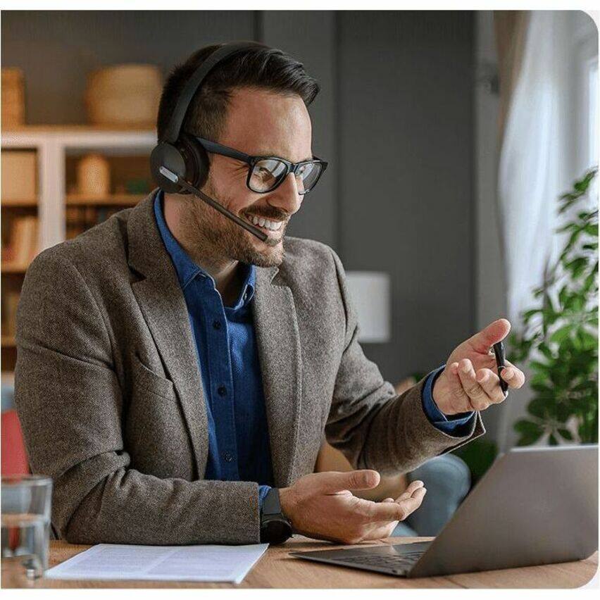 Alt View 2. Yealink - Yealink WH64 Headset - Microsoft Teams Certification - Stereo - Wireless - Bluetooth/DECT - 492.1 ft - 20 Hz to 20 kHz.