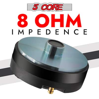 5 CORE Compression Driver 300W RMS 8 Ohm Titanium Horn Audio 5 CORE Compression Driver 300W RMS 8 Ohm Titanium Horn Audio