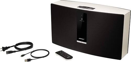 Alt View Standard 4. Bose® - SoundTouch™ 30 Wi-Fi Music System - White.