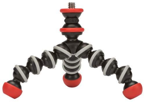 Angle. Lowepro - GPOD Mini Magnetic Tripod - Black/Gray/Red.