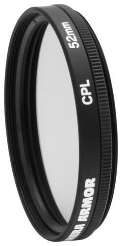 Front Standard. Lowepro - Camera Armor 52mm Circular Polarizer Lens Filter.