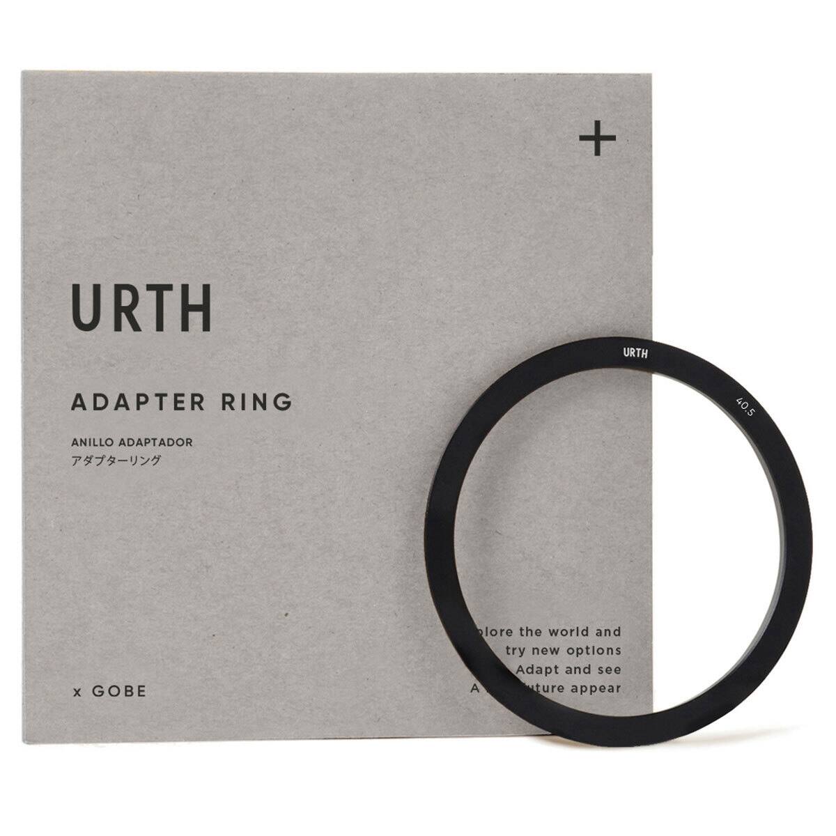 URTH  
ADAPTER RING ANILLO ADAPTADOR  
40.5  
x GOBE  
Explore the world and try new options. Adapt and see a future appear