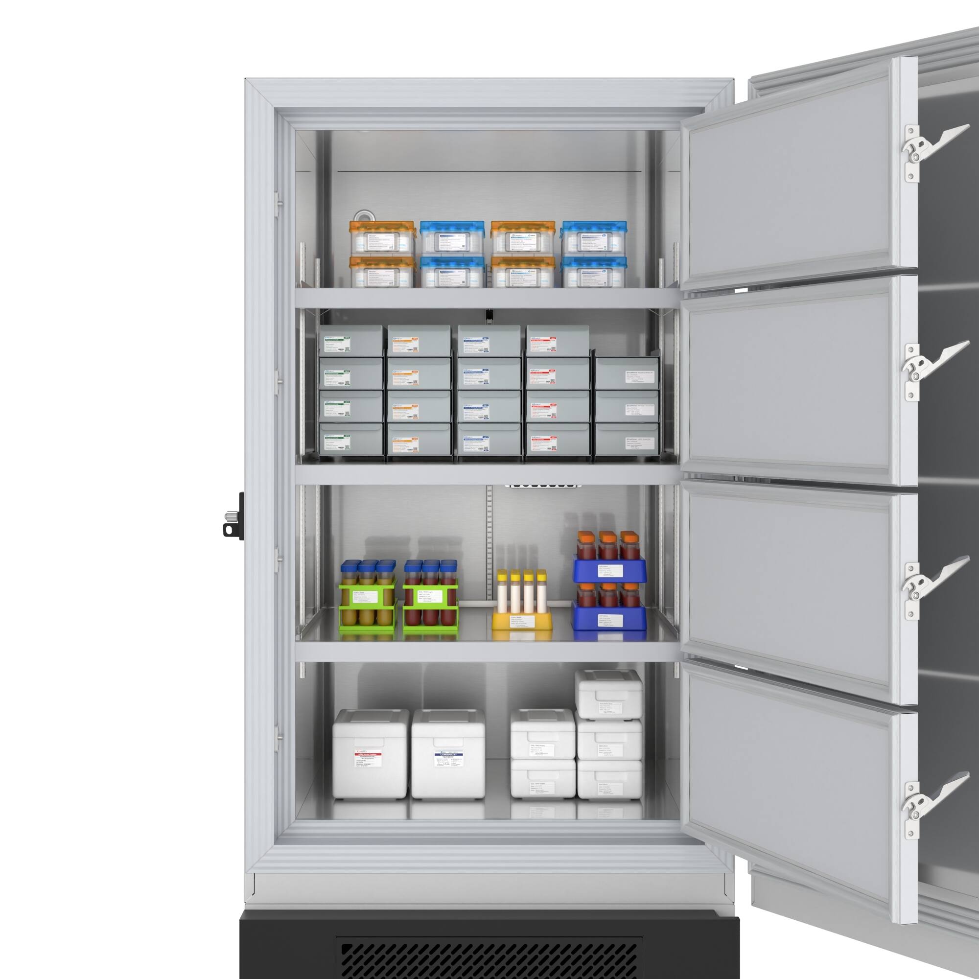 Alt View 1. Koolmore - 25 cu. ft. -86 C Ultra-Low Temp Lab Medical Freezer with Lock and Touch Screen, UL Listed in White (KM-PHF-25CUL) - White and Black.