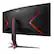 Alt View 2. AOC - CU34G2XP 34" VA Curved Gaming Monitor, WQHD (3440x1440), 180Hz, 1ms, Freesync, HDR 400 - Black/Silver/Red.