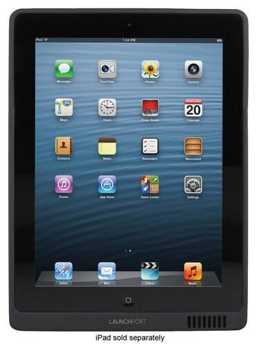 Front Standard. LaunchPort - AM.1 Sleeve for Apple® iPad® mini - Black.